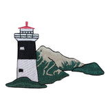 ID 1846 Lighthouse Island Patch Travel Nautical Embroidered Iron On Applique