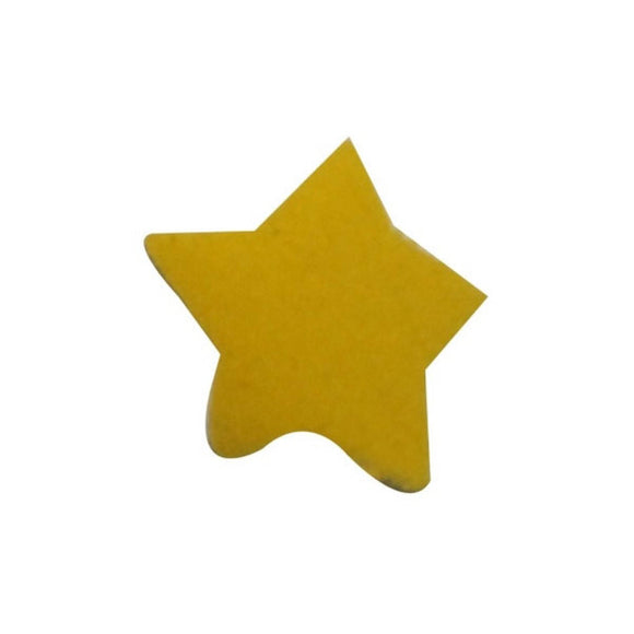 ID 3455A Lot of 3 Tiny Yellow Felt Star Patch Night Sky Craft Iron On Applique