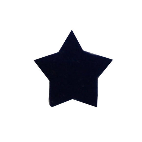 ID 3455C Lot of 3 Tiny Blue Felt Star Patch Night Sky Craft Iron On Applique