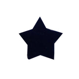 ID 3455C Lot of 3 Tiny Blue Felt Star Patch Night Sky Craft Iron On Applique