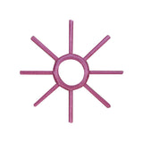 ID 3144 Sun Shine Emblem Patch Sunny Symbol Craft Embroidered Iron On Applique