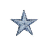 ID 3468D Blue Star Patch Night Sky Craft Symbol Embroidered Iron On Applique