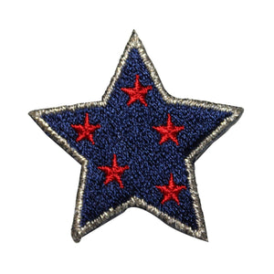 ID 3472 Patriotic Star Patch America Craft Symbol Embroidered Iron On Applique