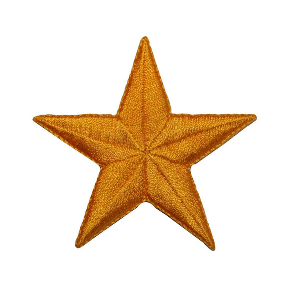 ID 3488 Yellow Star Patch Night Sky Craft Emblem Embroidered Iron On Applique