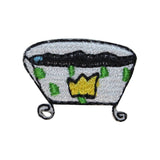 ID 3187 Lot of 3 Royal Tub Patch Serving Dish Embroidered Iron On Applique