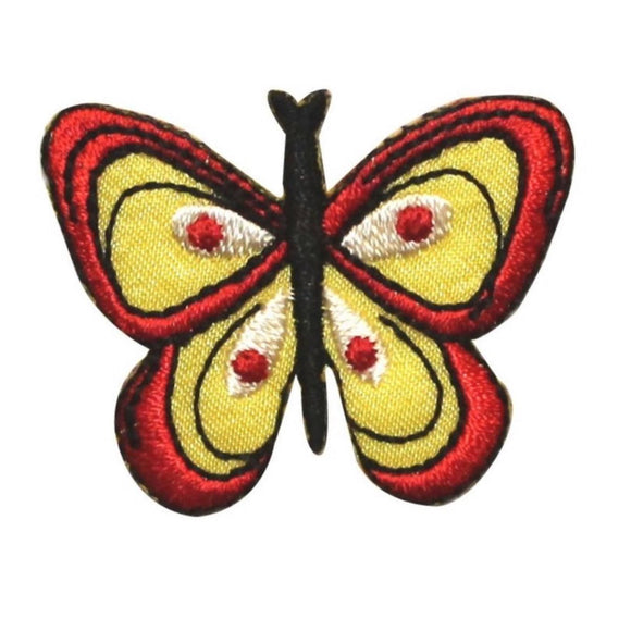 ID 2111 Butterfly Spotted Wings Patch Garden Insect Embroidered Iron On Applique