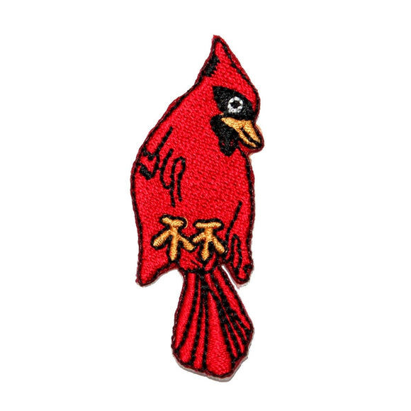 ID 3613 Cardinal Redbird Patch Flying Robin Bird Embroidered Iron On Applique