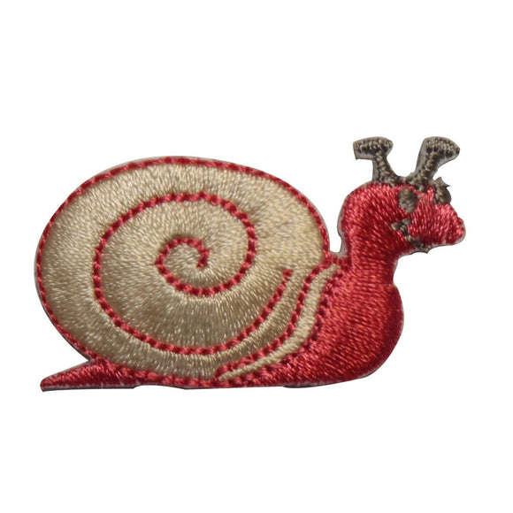 ID 2204 Happy Garden Snail Patch Shell Cute Slime Embroidered Iron On Applique