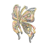 ID 2148A Rainbow Butterfly Patch Fairy Garden Bug Embroidered Iron On Applique