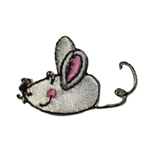 ID 3579 Lot of 2 Cartoon Toy Mouse/Rodent Embroidered Iron On Applique Patch