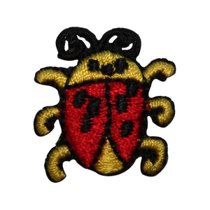 ID 3594 Cartoon Ladybug Patch Garden Bug Insect Embroidered Iron On Applique