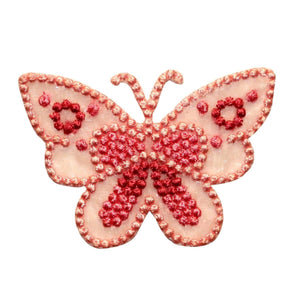 ID 2219 Lace Spotted Butterfly Patch Fairy Insect Embroidered Iron On Applique