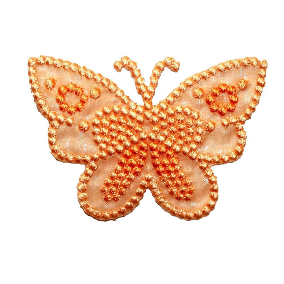 ID 2220 Lace Spotted Butterfly Patch Fairy Insect Embroidered Iron On Applique