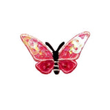 ID 2151A Sequin Butterfly Patch Garden Bug Picnic Embroidered Iron On Applique