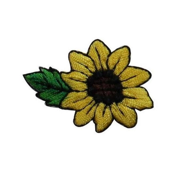 ID 6031 Small Sunflower Patch Flower Garden Bloom Embroidered Iron On Applique