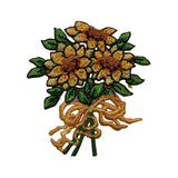 ID 6044 Sunflower Bouquet Patch Flower Bundle Bloom Embroidered Iron On Applique