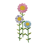 ID 6209 Multi Colored Sunflowers Patch Garden Flower Embroidered IronOn Applique