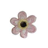 ID 6216 Pink Flower Blossom Patch Garden Symbol Embroidered Iron On Applique