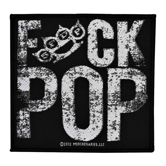 Five Finger Death Punch 5FDP F[!]ck Pop Patch Heavy Metal Woven Sew On Applique