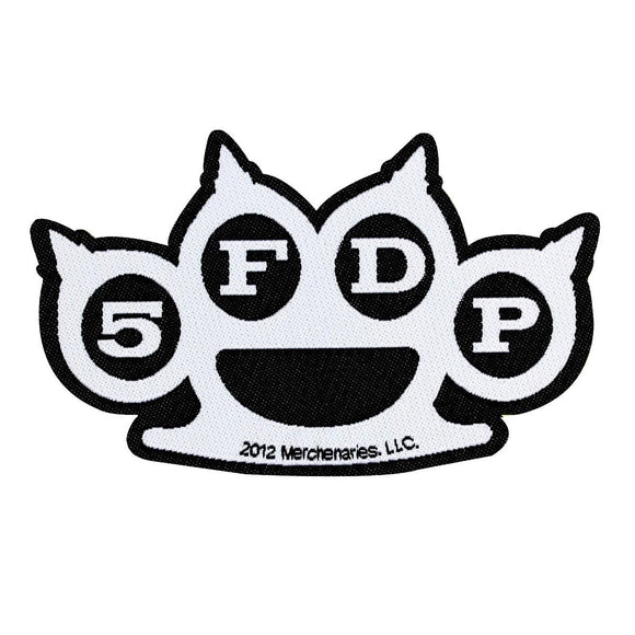 Five Finger Death Punch 5FDP Die Cut Logo Patch Knuckles Metal Sew On Applique