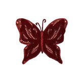 ID 2164A Butterfly With 3D Wing Patch Garden Bug Embroidered Iron On Applique