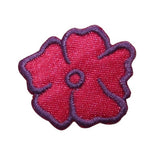 ID 6281 Pink Hibiscus Blossom Patch Hawaii Garden Embroidered Iron On Applique