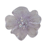 ID 6410 White Lace Flower Patch Beaded Craft Bloom Embroidered Sew On Applique