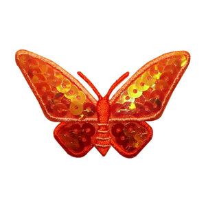 ID 2292 Sunset Sequin Butterfly Patch Garden Craft Bug Insect Iron On Applique