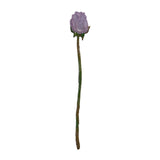 ID 6443 Purple Rose On Stem Patch Garden Love Plant Embroidered Iron On Applique