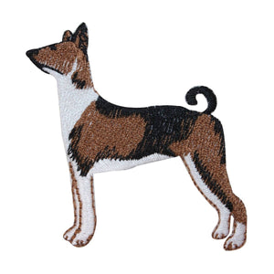 ID 2801 Basenji Hunting Dog Patch Canine Breed Embroidered Iron On Applique