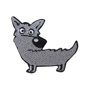 ID 2835A Cartoon Dog Patch Canine Stray Pet Embroidered Iron On Applique