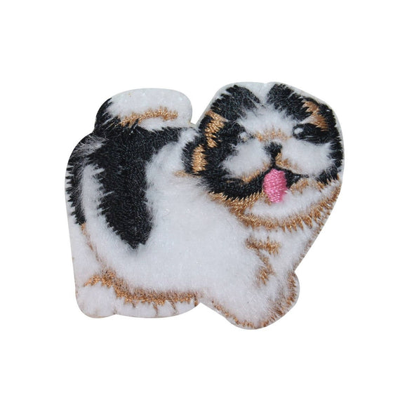 ID 2842A Fluffy Puppy Patch Cute Fuzzy Dog Embroidered Iron On Applique