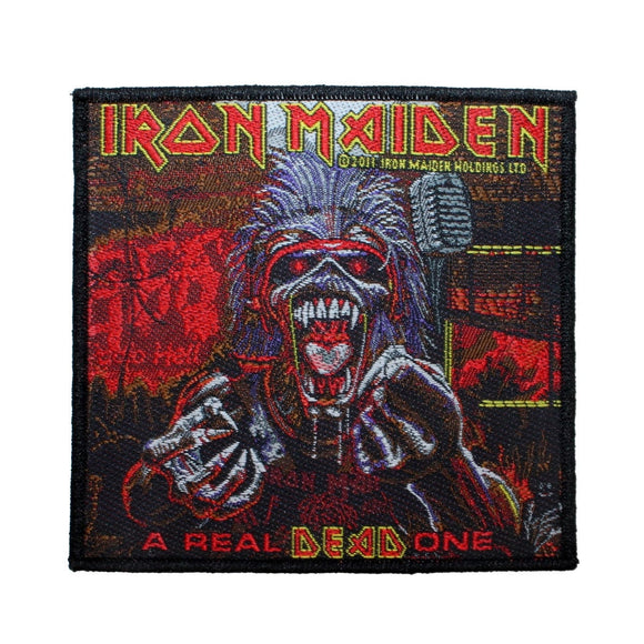 Iron Maiden A Real Dead One Patch Heavy Metal Album Art Woven Sew On Applique