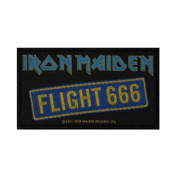 Iron Maiden Flight 666 Patch Tour Documentary Heavy Metal Woven Sew On Applique