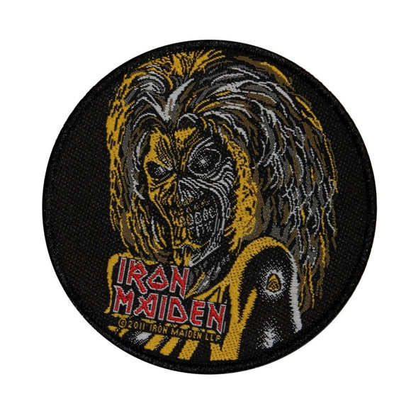 Iron Maiden Classic Eddie the Head Patch Mascot Logo Metal Woven Sew On Applique