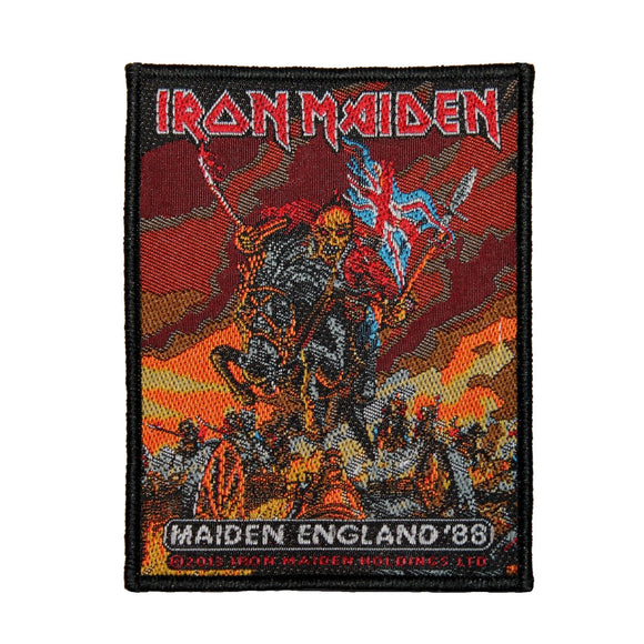 Iron Maiden Maiden England '88 Tour Patch Heavy Metal Band Woven Sew On Applique
