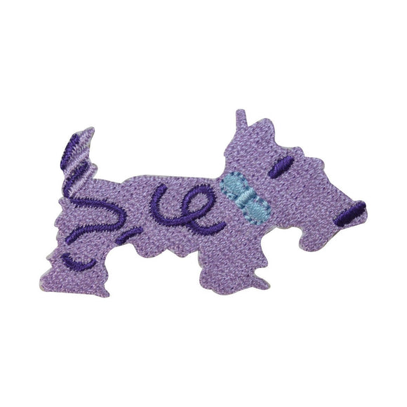 ID 2843B Scottish Terrier Patch Cute Dog Craft Embroidered Iron On Applique