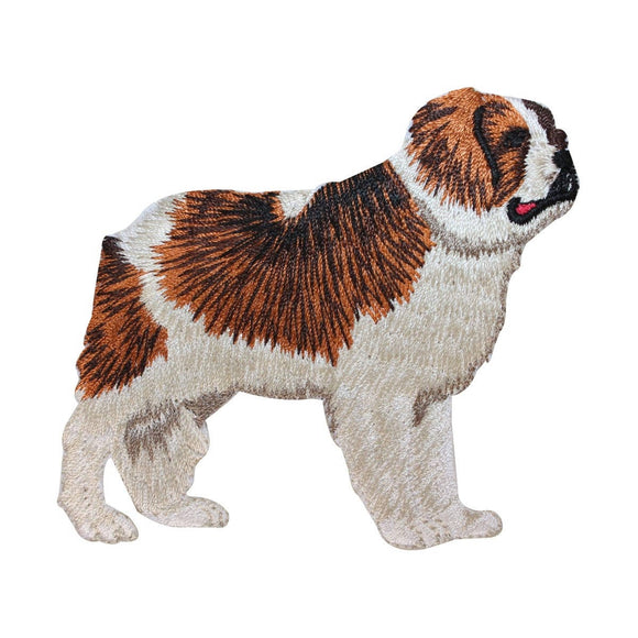 ID 2746 ST Bernard Dog Patch Big Puppy Breed Embroidered Iron On Applique