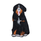 ID 2862C Fluffy Collie Dog Patch Furry Pet Animal Embroidered Iron On Applique
