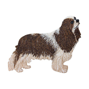 ID 2756 King Charles Spaniel Dog Patch Puppy Breed Embroidered Iron On Applique