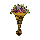 ID 7067 Yellow Bouquet Patch Flower Gift Decoration Embroidered Iron On Applique