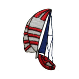 ID 7268 Red Sail Boat Patch Ship Water Ocean Wind Embroidered Iron On Applique