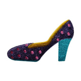 ID 7343 Polka Dot Heel Shoe Patch Fashion Slipper Embroidered Iron On Applique