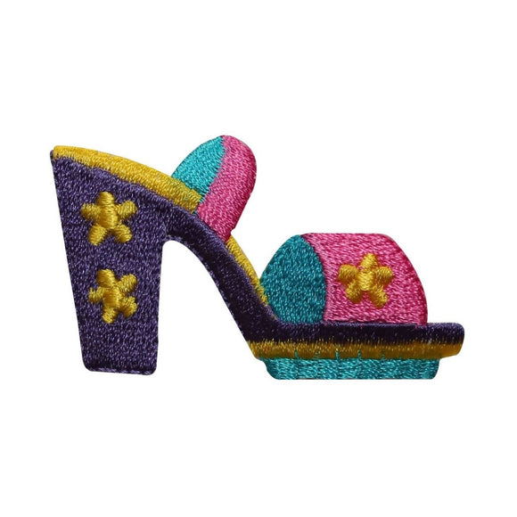 ID 7346 Starry High Heel Shoe Patch Fashion Sandal Embroidered Iron On Applique