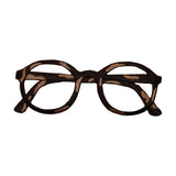 ID 7519 Brown Frame Glasses Patch Reading Fashion Embroidered Iron On Applique
