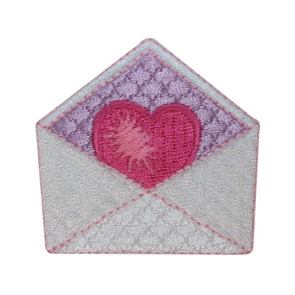 ID 3221 Valentine's Day Love Letter Patch Heart Embroidered Iron On Applique