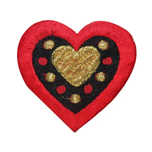 ID 3256B Box of Chocolates Heart Patch Valentine Day Embroidered IronOn Applique