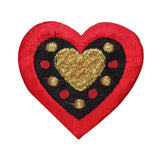 ID 3256B Box of Chocolates Heart Patch Valentine Day Embroidered IronOn Applique