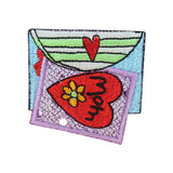 ID 3257A Mothers Valentine Patch Mom Love Letter Day Embroidered IronOn Applique