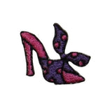 ID 7439 Lot of 3 Pink High Heel Patch Fashion Shoe Embroidered Iron On Applique